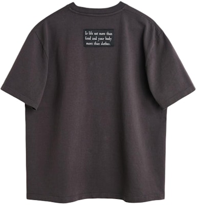 OUR LEGACY Camiseta Negra Cuello Redondo Holgado de Canalé. M2246BRT Lookbook OUR LEGACY Camiseta Negra Cuello Redondo Holgado de Canalé. M2246BRT