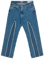 OUR LEGACY Loose Fit Straight Leg Zipper Jeans Blue M4205TS OUR LEGACY Loose Fit Straight Leg Zipper Jeans Blue M4205TS