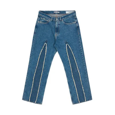 OUR LEGACY Loose Fit Straight Leg Zipper Jeans Blue M4205TS