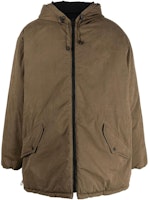 OUR LEGACY Relaxed Fit Drawstring Hooded Parka Olive Green. M4221VOD OUR LEGACY Relaxed Fit Drawstring Hooded Parka Olive Green. M4221VOD