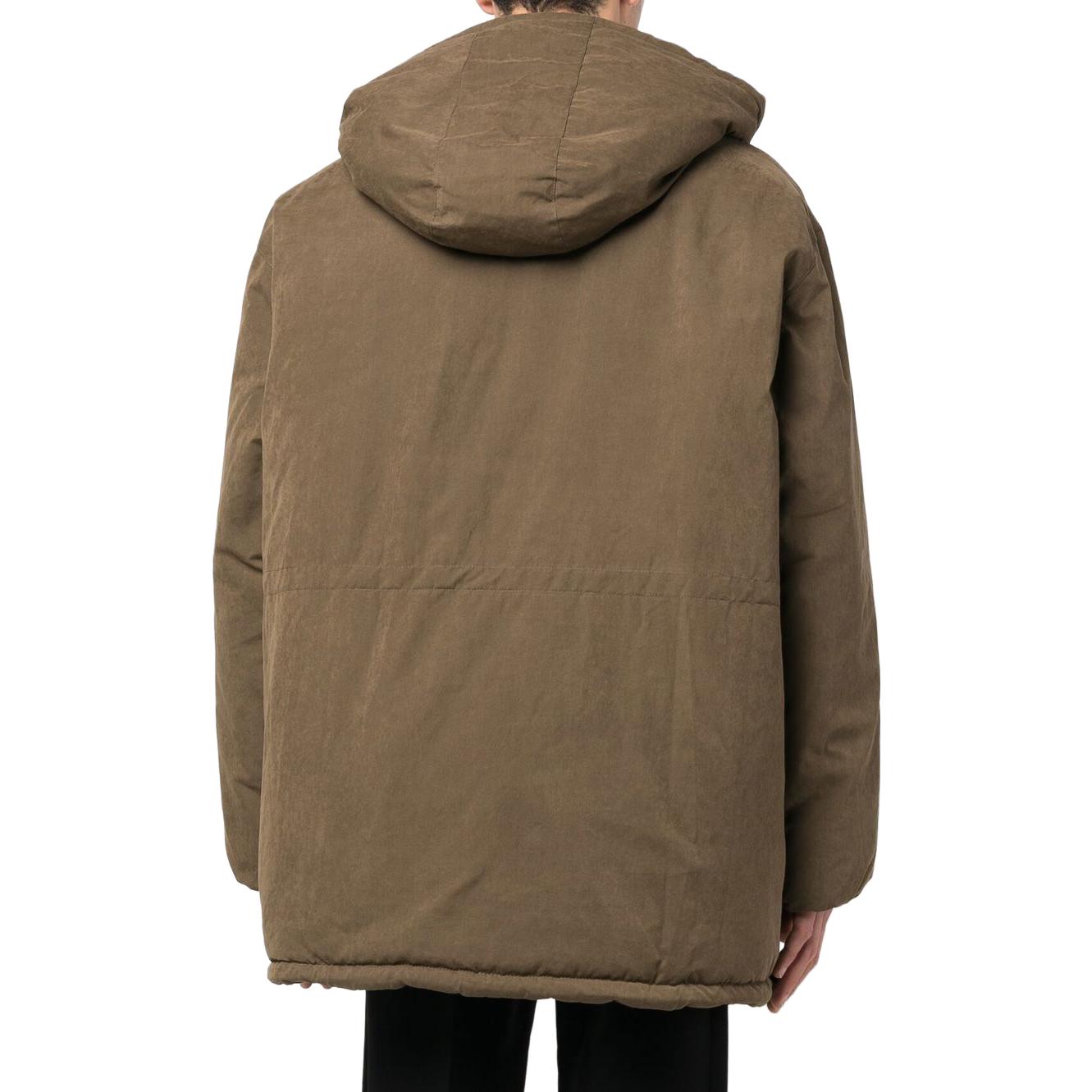 Shop OUR LEGACY Relaxed Fit Drawstring Hooded Parka Hijau Zaitun. M4221VOD