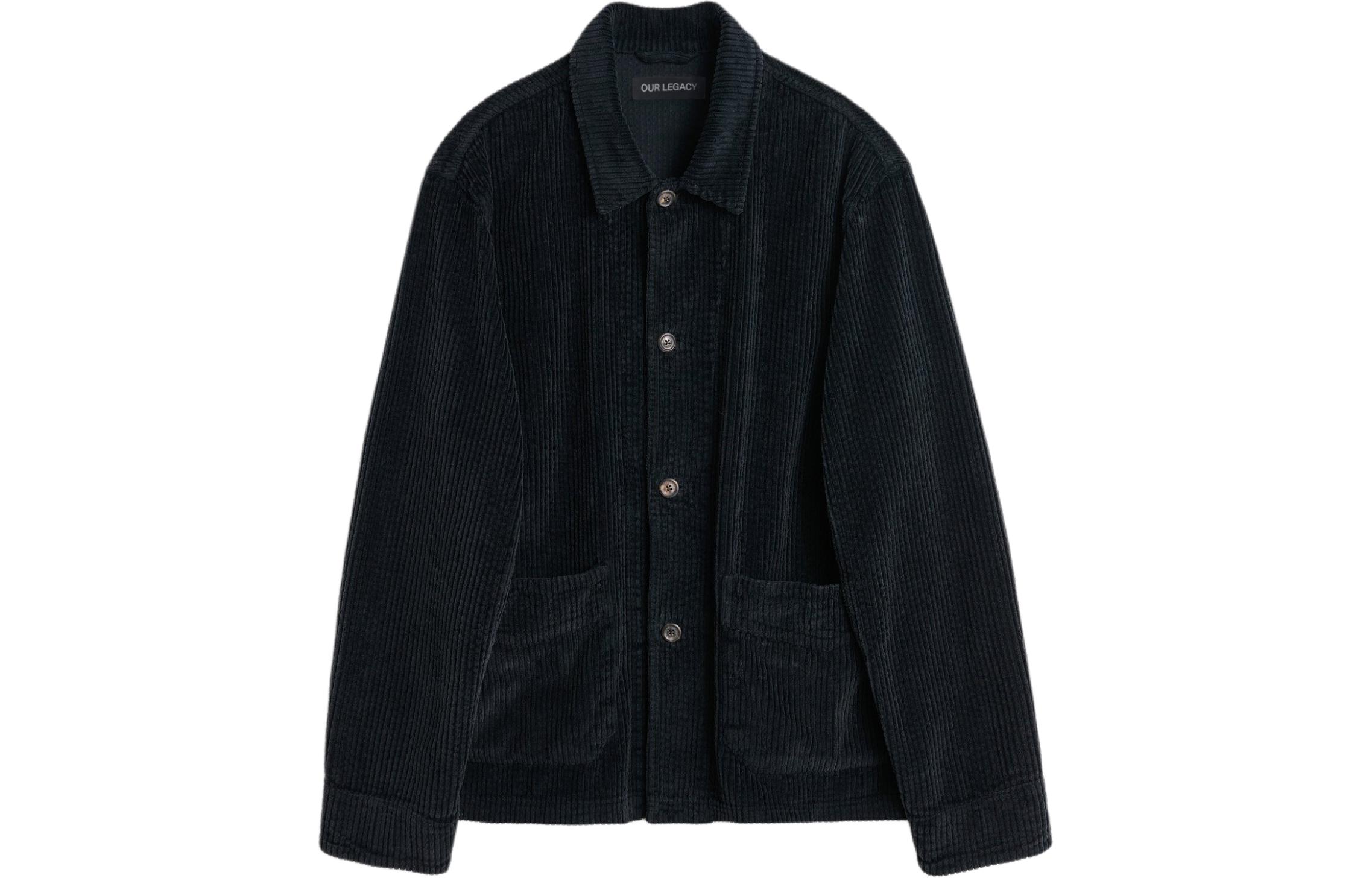 OUR LEGACY  Single-Breasted Pocket Jacket Black M2241AW