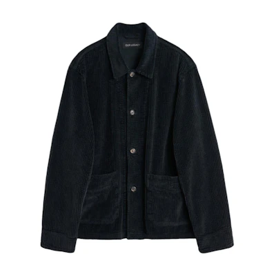 OUR LEGACY Single-Breasted Pocket Jacket Black M2241AW