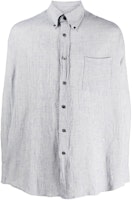 OUR LEGACY Solid Color Point Collar Pocket Long Sleeve Shirt Light Blue M2232BMB OUR LEGACY Solid Color Point Collar Pocket Long Sleeve Shirt Light Blue M2232BMB