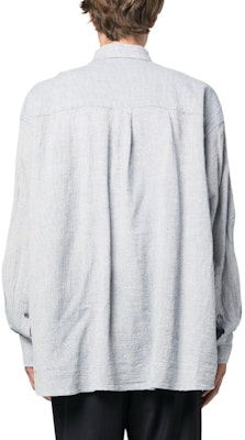 OUR LEGACY 淺藍色素色翻領口袋長袖襯衫 M2232BMB Shop OUR LEGACY 淺藍色素色翻領口袋長袖襯衫 M2232BMB