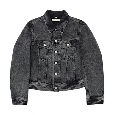 OUR LEGACY Solid Color Slim Fit Button-Up Long Sleeve Jacket M4235ROB