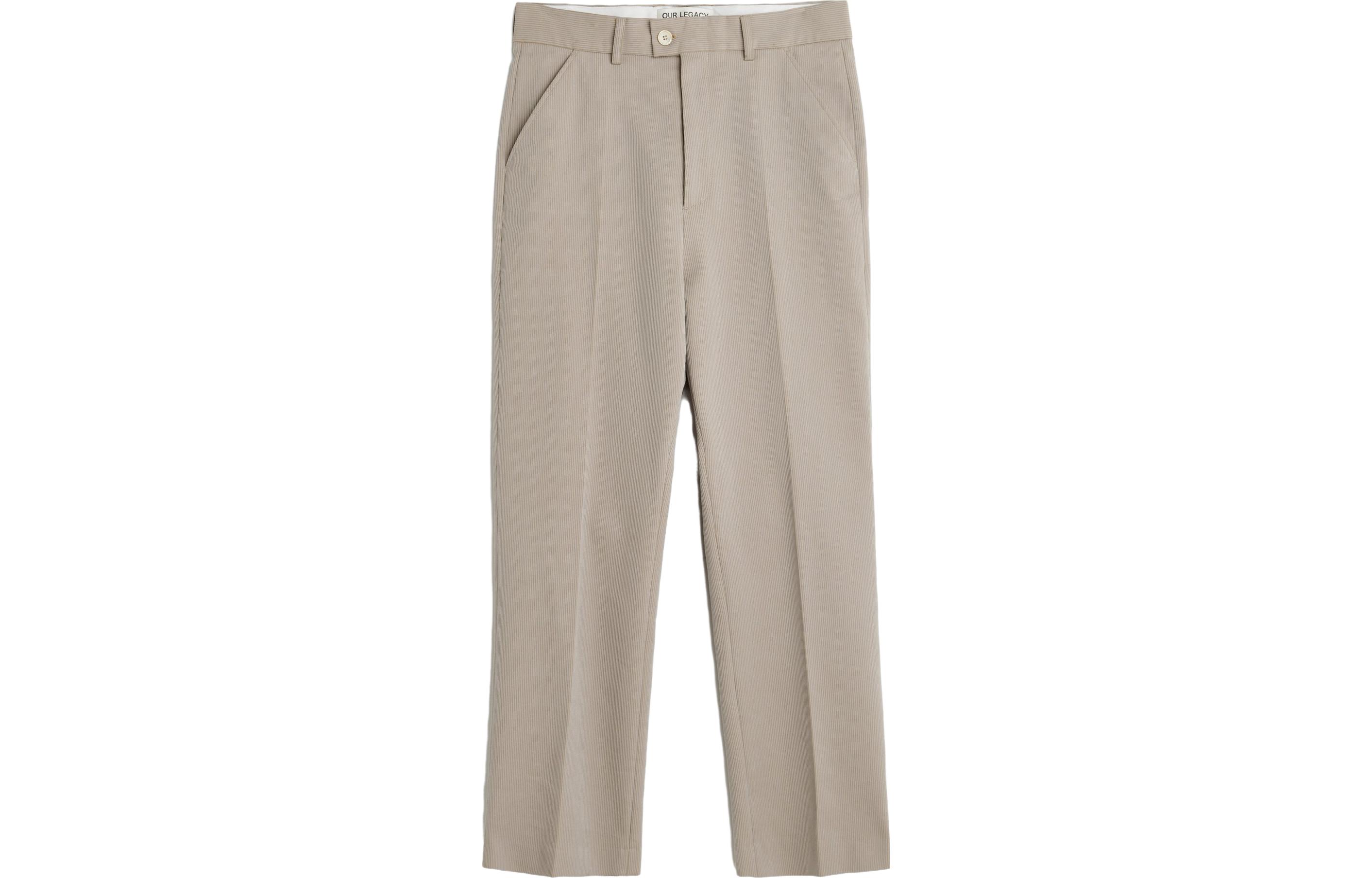 OUR LEGACY  Solid Color Straight Zip Casual Pants Beige M4234HLG