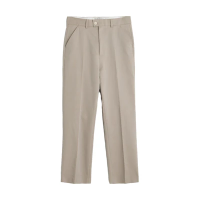 OUR LEGACY Solid Color Straight Zip Casual Pants Beige M4234HLG