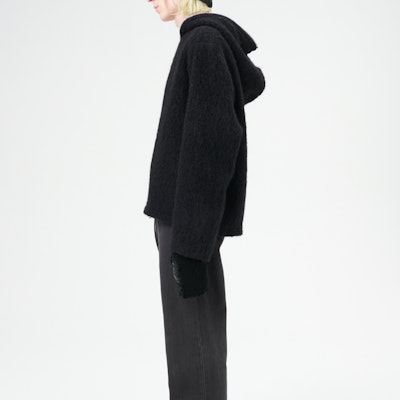 OUR LEGACY Sudadera con Capucha de Lana con Cremallera Negra M4243FBH Purchase OUR LEGACY Sudadera con Capucha de Lana con Cremallera Negra M4243FBH