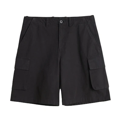 OUR LEGACY Workwear Loose Fit Utility Shorts Black M2244MBC