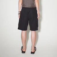Shop OUR LEGACY 工裝寬鬆剪裁多功能短褲 黑色 M2244MBC