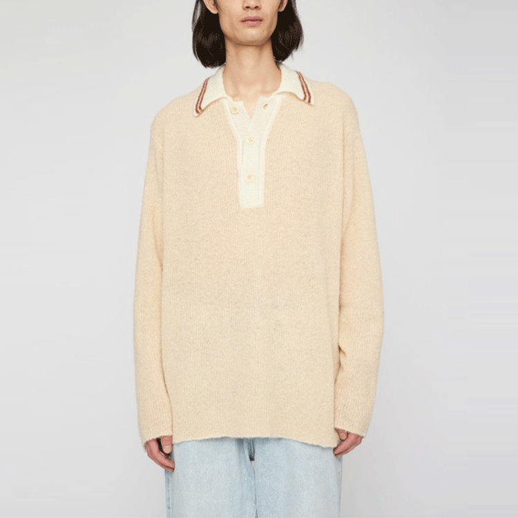 Lookbook OUR LEGACY 黃色翻領長袖毛衣 M4213BC