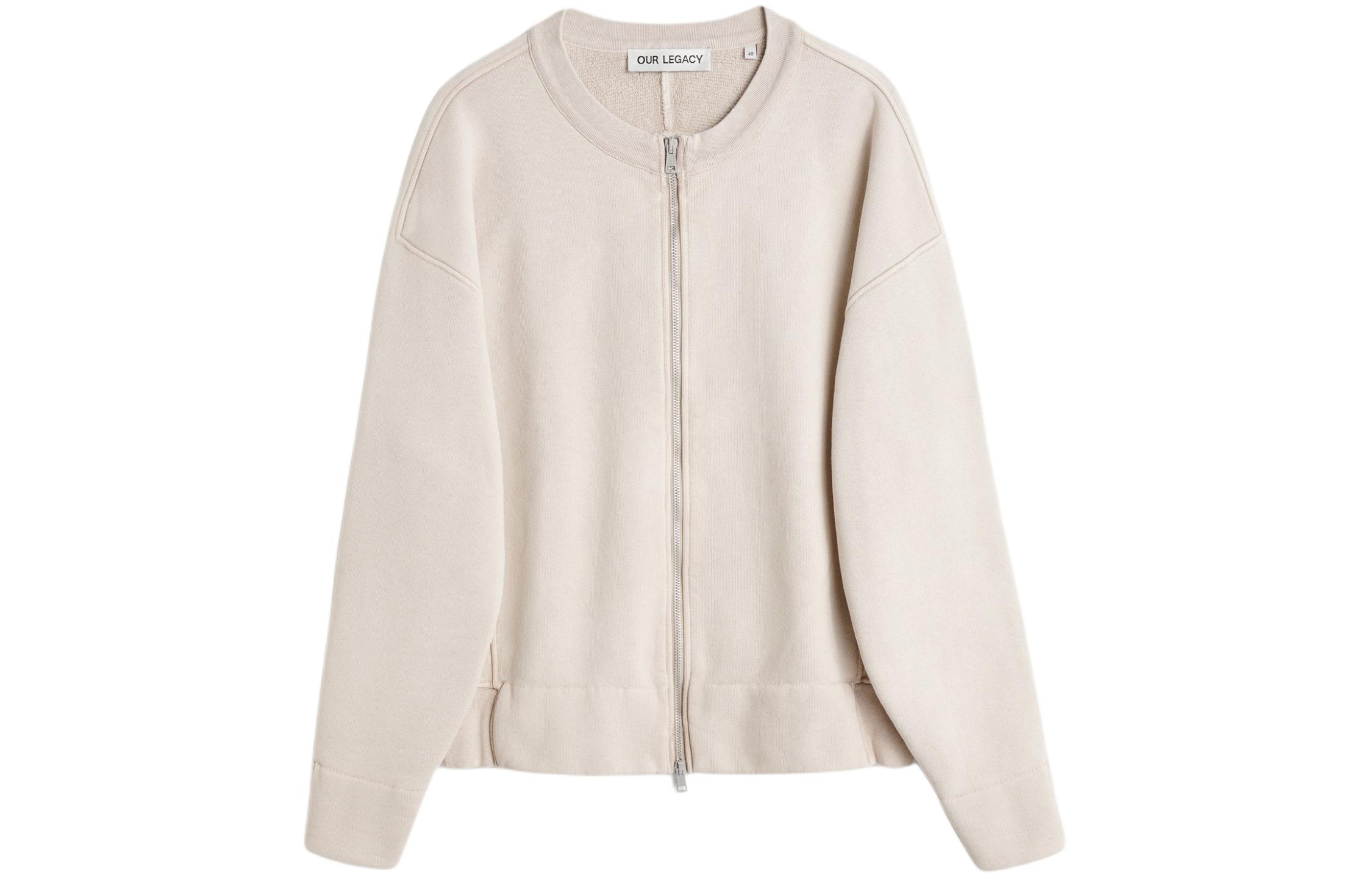 Our Legacy Barn Style Loose Fit Ribbed Cuff Jacket White M2246CG