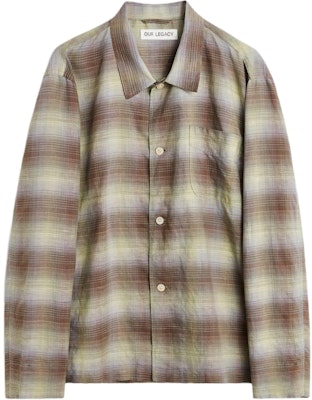 Camisa de botones estilo granja a cuadros OUR LEGACY multicolor de manga larga. M2242BM Buy Camisa de botones estilo granja a cuadros OUR LEGACY multicolor de manga larga. M2242BM