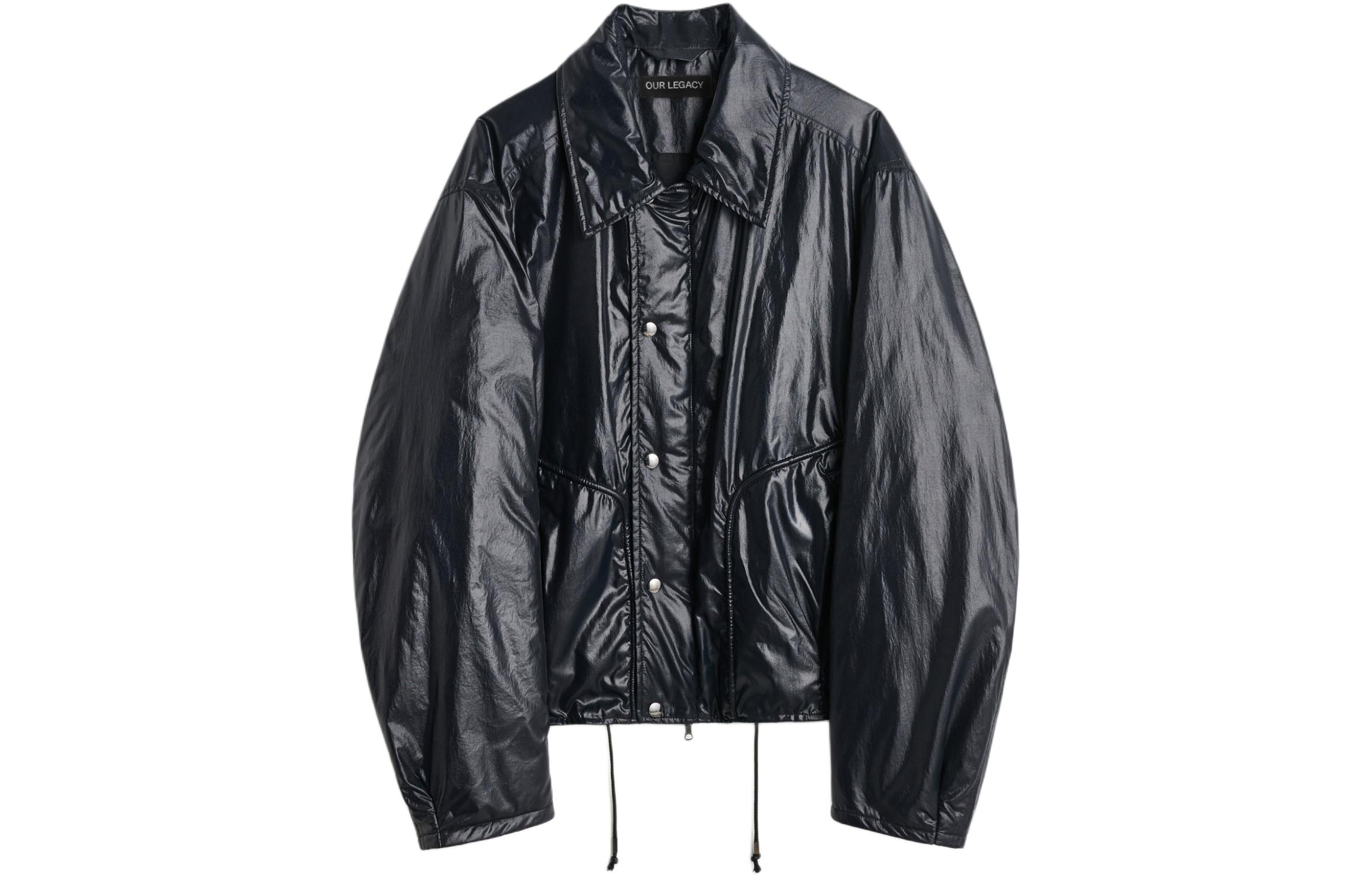 Our Legacy Black Barn-Style Waterproof Pocket Jacket M2241CBT