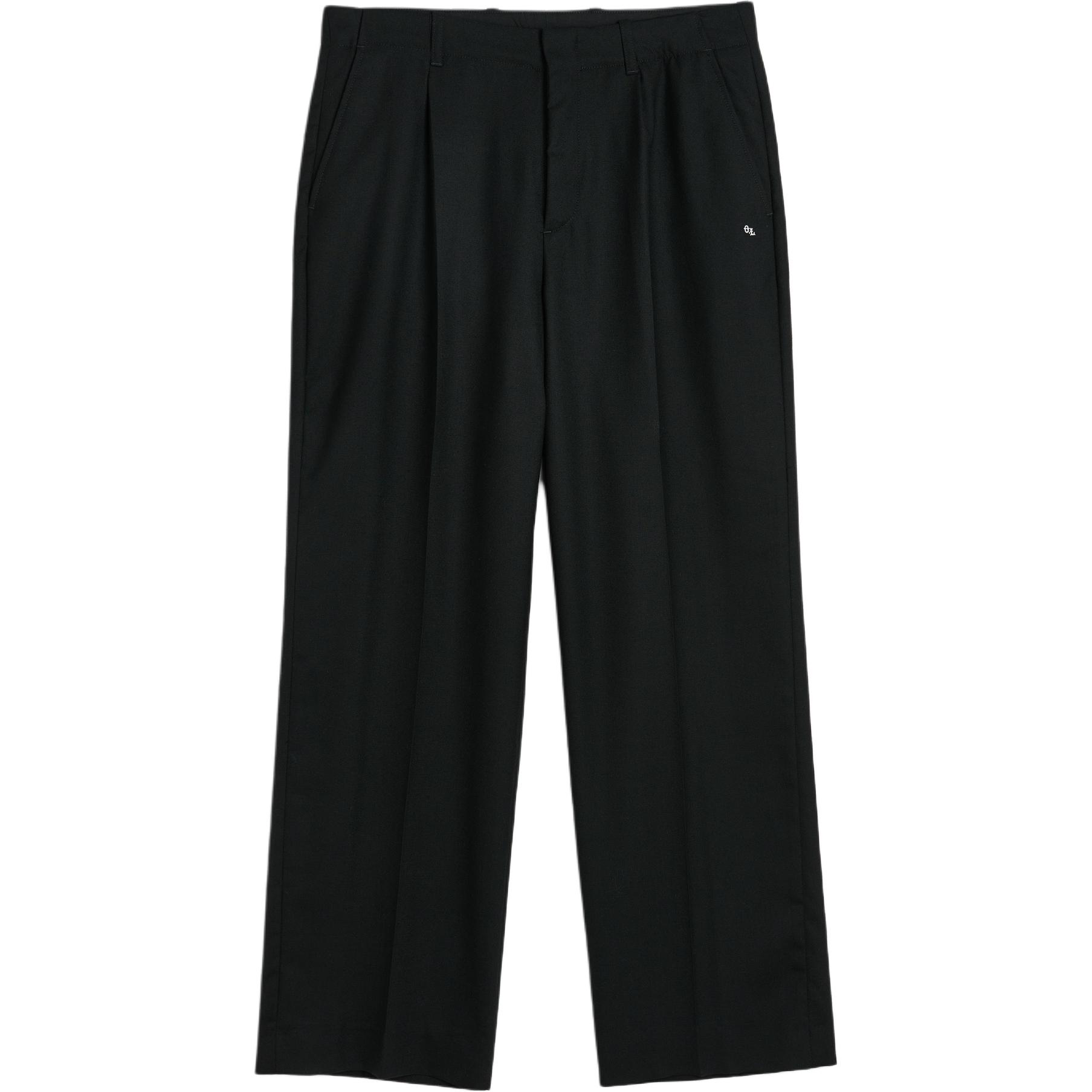 Order OUR LEGACY Celana Panjang Kasual Hitam Twill Fit Relaxed Pria M421BBPW