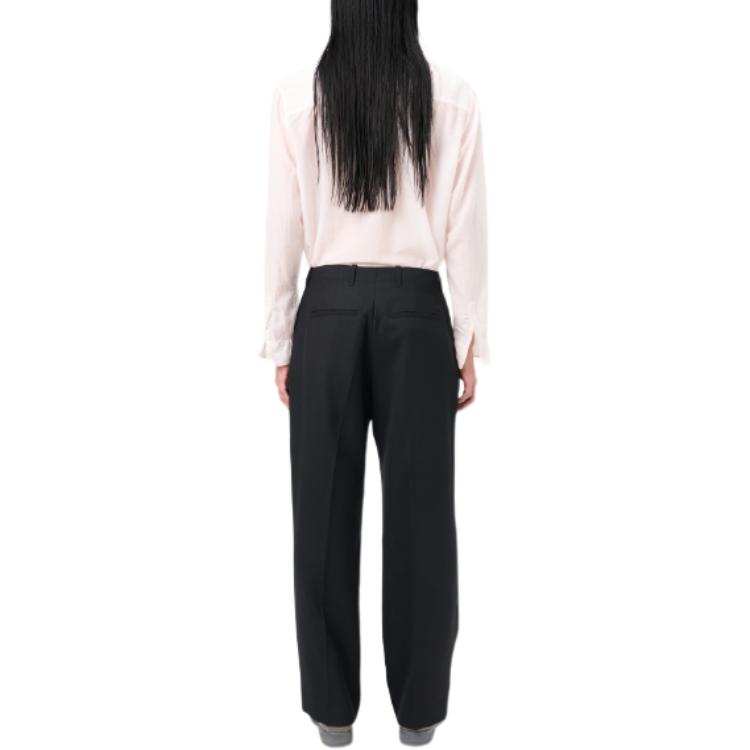 Shop OUR LEGACY Celana Panjang Kasual Hitam Twill Fit Relaxed Pria M421BBPW