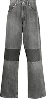 OUR LEGACY Clean Fit High-Waisted Flare Patchwork Jeans Gray - Fall Style M2205TB OUR LEGACY Clean Fit High-Waisted Flare Patchwork Jeans Gray - Fall Style M2205TB