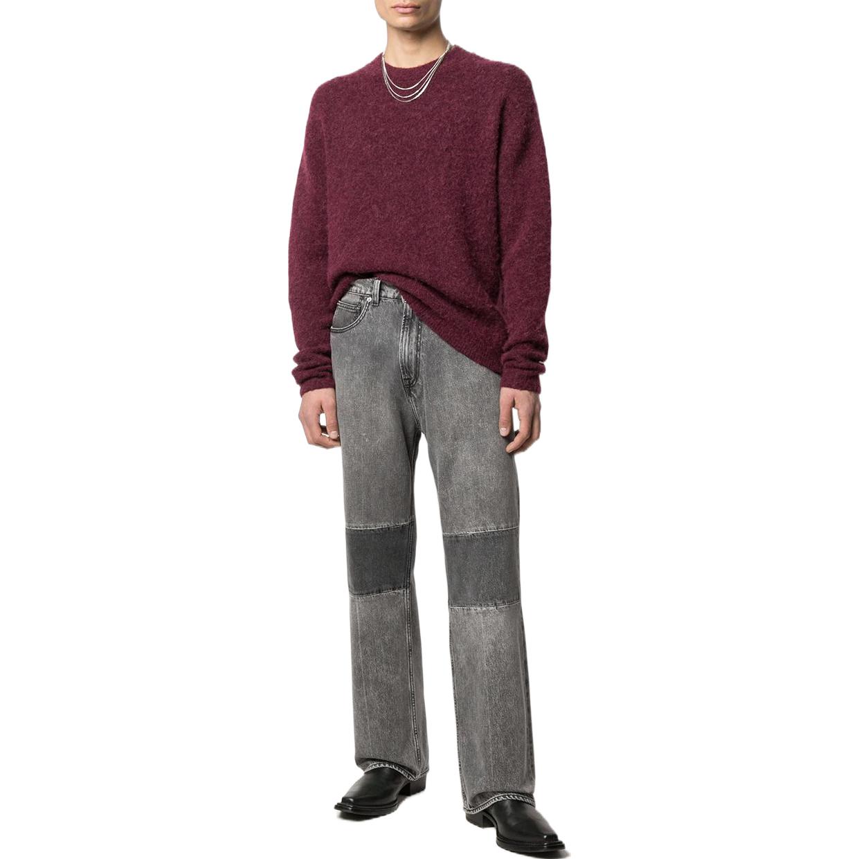 Lookbook OUR LEGACY Jeans Gris de Tiro Alto, Campana y Patchwork - Estilo Otoño M2205TB