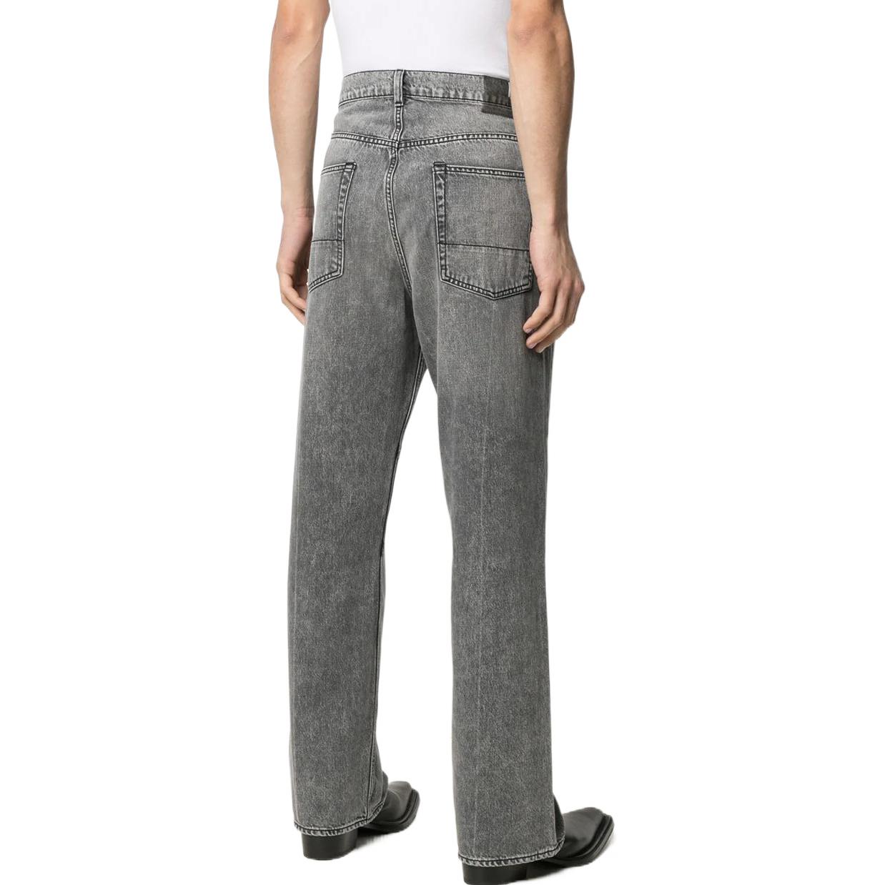 Purchase OUR LEGACY Jeans Gris de Tiro Alto, Campana y Patchwork - Estilo Otoño M2205TB