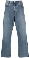 OUR LEGACY Clean Logo Loose Fit Wide Leg Jeans Blue - M4235TD OUR LEGACY Clean Logo Loose Fit Wide Leg Jeans Blue - M4235TD