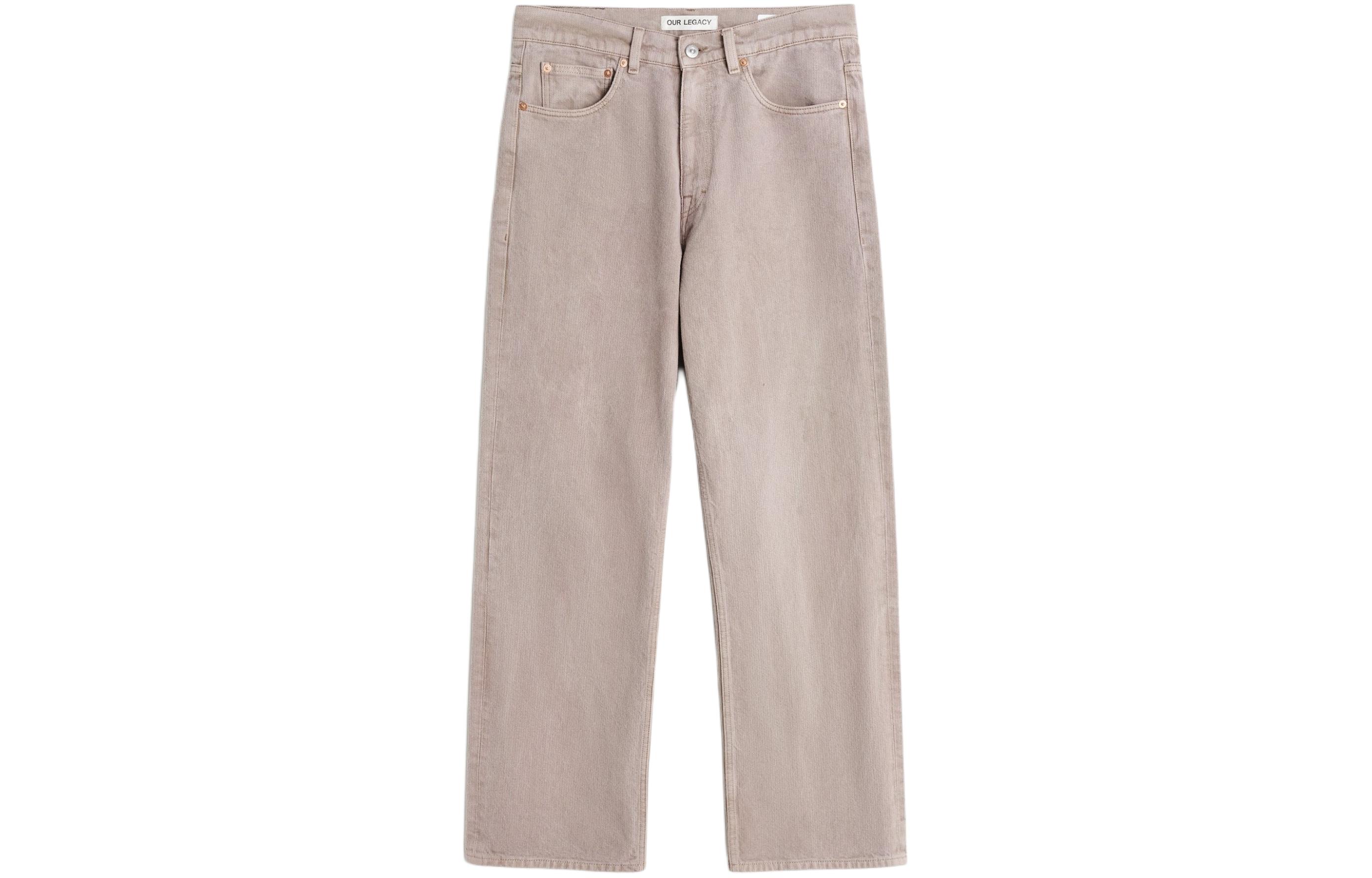 OUR LEGACY Colorblock Chain Loose Straight Jeans Pink M2245TP