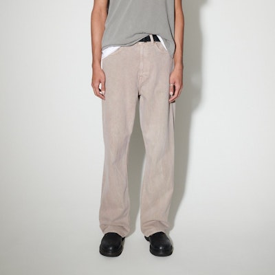 OUR LEGACY Jeans Rectos Sueltos Colorblock Cadena Rosa. M2245TP Lookbook OUR LEGACY Jeans Rectos Sueltos Colorblock Cadena Rosa. M2245TP