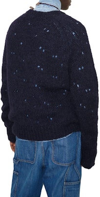 OUR LEGACY Suéter Azul Marino de Manga Raglán Desgastado M4233CN Shop OUR LEGACY Suéter Azul Marino de Manga Raglán Desgastado M4233CN