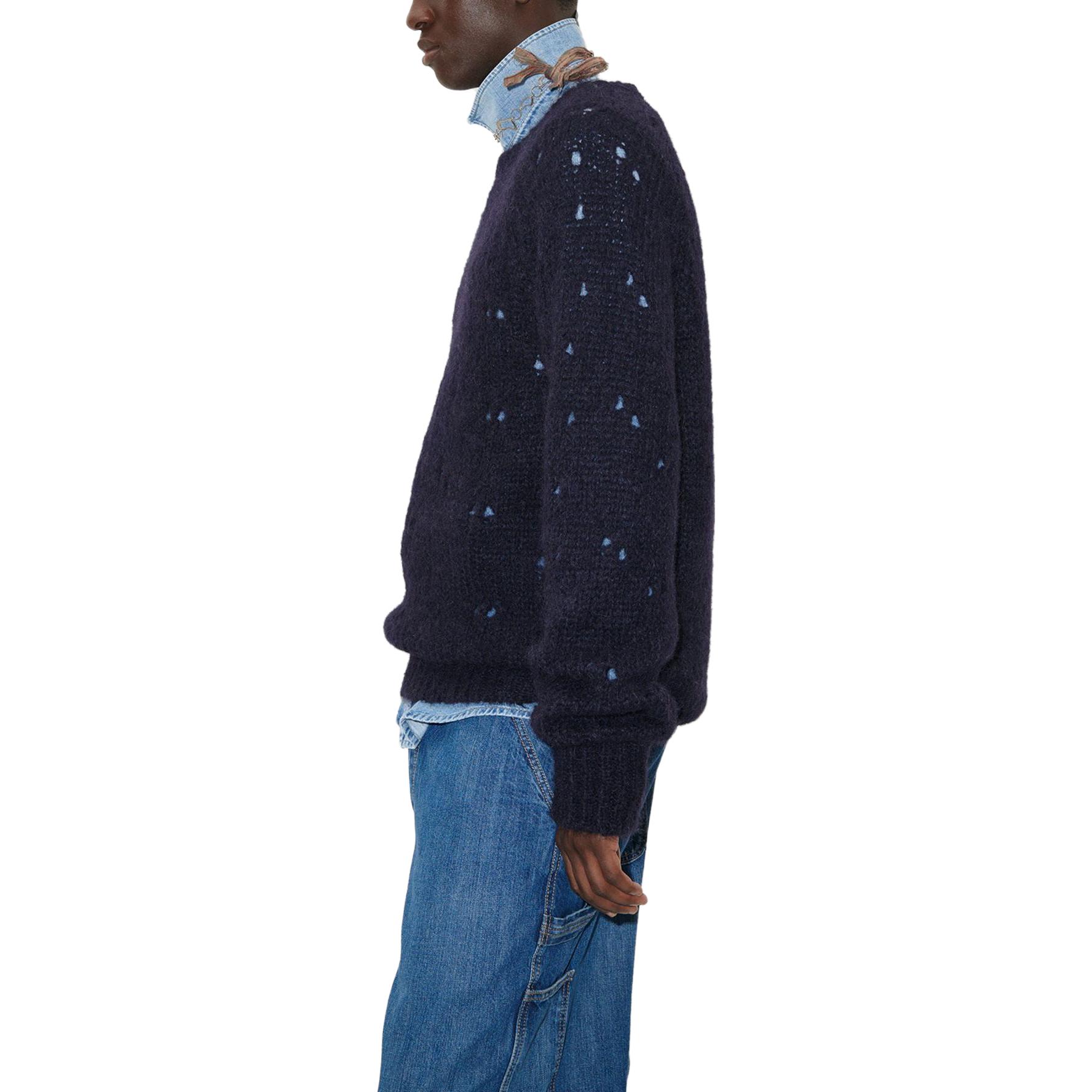 Purchase OUR LEGACY Suéter Azul Marino de Manga Raglán Desgastado M4233CN