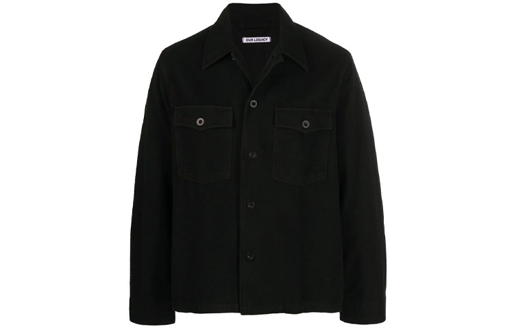 Order OUR LEGACY FW21 Chaqueta Negra Hombre Elegante de un Solo Botón M4201EBBC