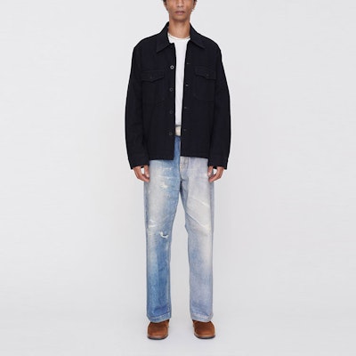 OUR LEGACY FW21 Chaqueta Negra Hombre Elegante de un Solo Botón M4201EBBC Lookbook OUR LEGACY FW21 Chaqueta Negra Hombre Elegante de un Solo Botón M4201EBBC