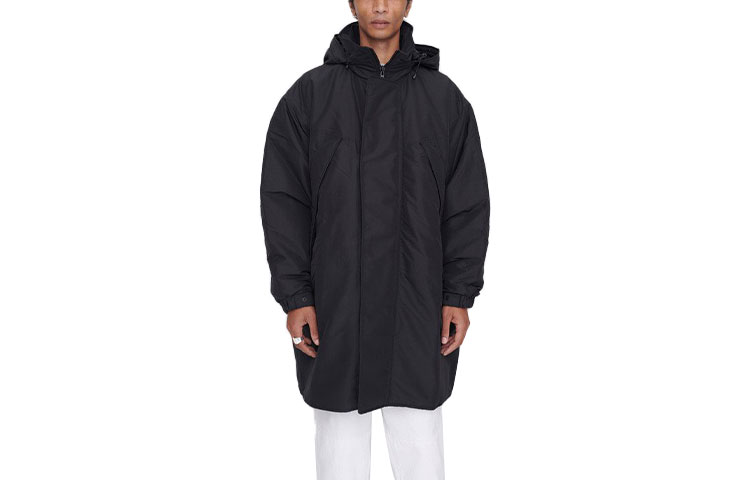OUR LEGACY FW21 Fenrir Parka Loose Fit Hooded Coat  Black M4211FPBR