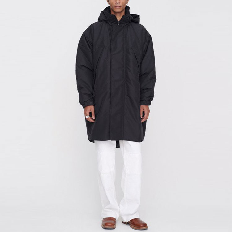 Lookbook OUR LEGACY FW21 Abrigo Fenrir Parka Holgado con Capucha Negro M4211FPBR