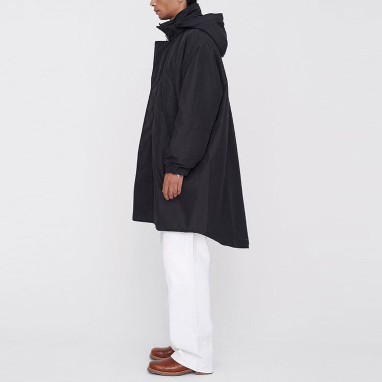 Purchase OUR LEGACY FW21 Abrigo Fenrir Parka Holgado con Capucha Negro M4211FPBR