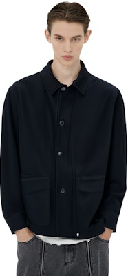 OUR LEGACY FW22 Camisa Negra de Manga Larga Suelta Color Sólido M4191AB Sizing OUR LEGACY FW22 Camisa Negra de Manga Larga Suelta Color Sólido M4191AB