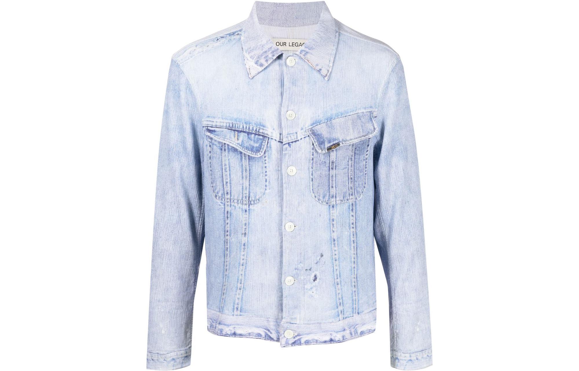 OUR LEGACY FW22 Classic Pocket Denim Jacket Blue -  Long Sleeve M2222RD