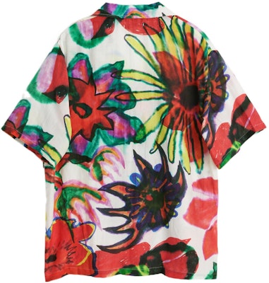 Nuestra Herencia FW22 Camisa Manga Corta Suelta Estampado Floral Graffiti Multicolor Hombre M2222BM Lookbook Nuestra Herencia FW22 Camisa Manga Corta Suelta Estampado Floral Graffiti Multicolor Hombre M2222BM