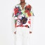 Shop Nuestra Herencia FW22 Camisa Manga Corta Suelta Estampado Floral Graffiti Multicolor Hombre M2222BM