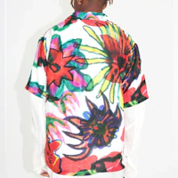 Details for OUR LEGACY FW22 碎花塗鴉印花寬鬆短袖襯衫 多色 男款 M2222BM