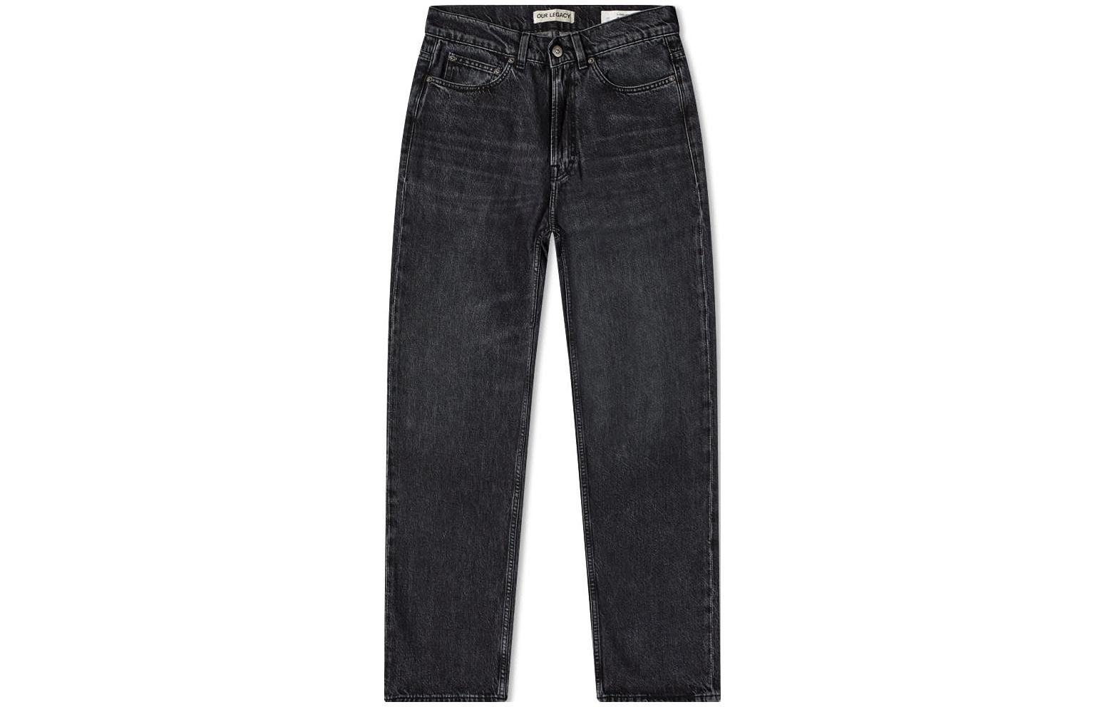 Order OUR LEGACY FW22 Pantalones Vaqueros Vintage Lavados con Cremallera y Tachuelas. M4195TS