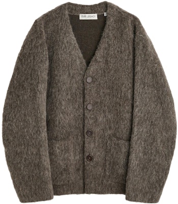 OUR LEGACY FW23 Loose Fit V-Neck Knit Cardigan Warna Moiré Grey. M4236CM Buy OUR LEGACY FW23 Loose Fit V-Neck Knit Cardigan Warna Moiré Grey. M4236CM