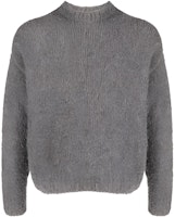 OUR LEGACY FW23 Textured Knit Crewneck Pullover Sweater Pepper Gray M4233SR OUR LEGACY FW23 Textured Knit Crewneck Pullover Sweater Pepper Gray M4233SR
