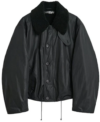 アワーレガシー FW23 ブラック ショートジャケット ファー襟デザイン付き M4231GB Buy アワーレガシー FW23 ブラック ショートジャケット ファー襟デザイン付き M4231GB