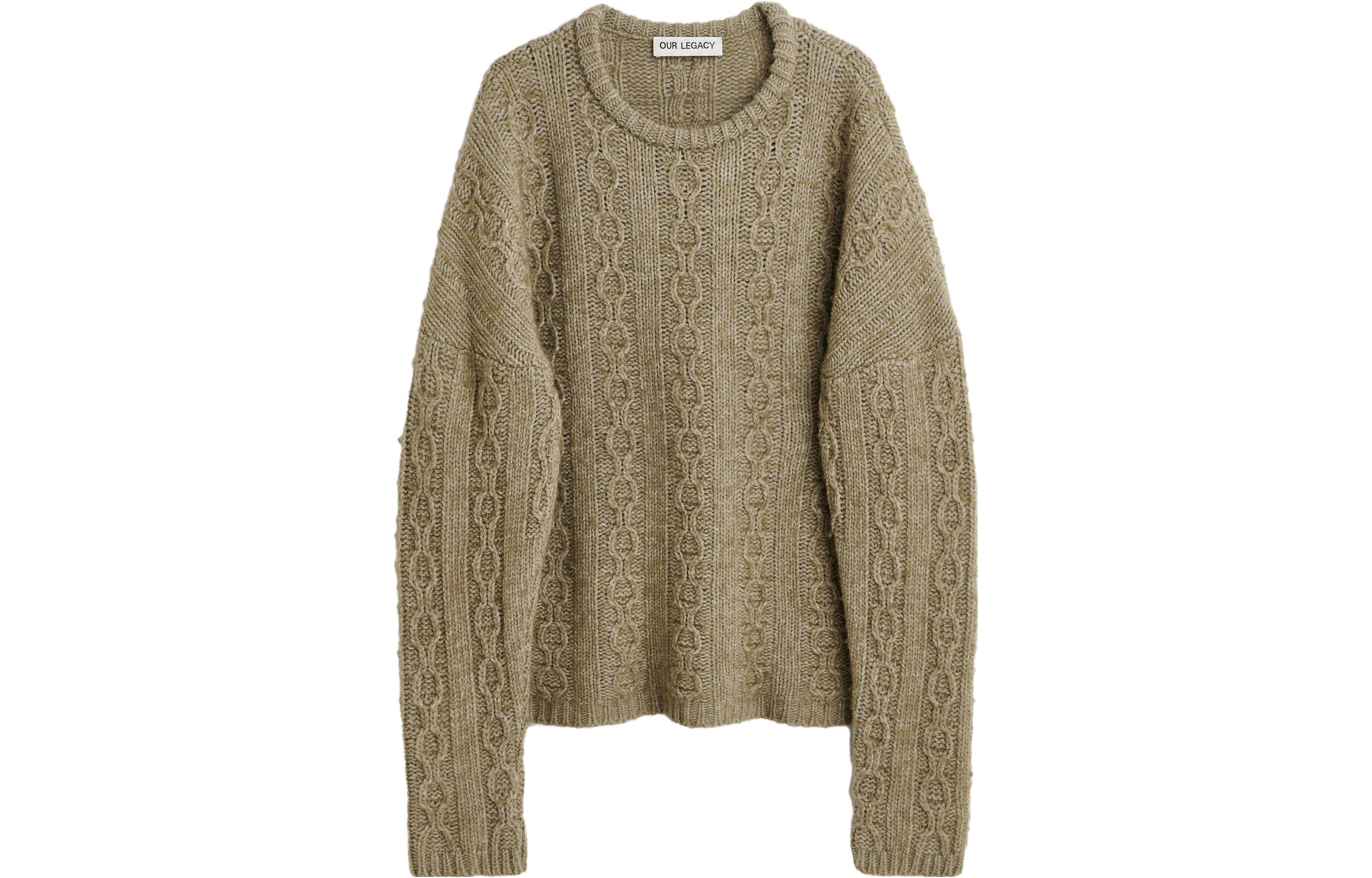 Order OUR LEGACY FW23 Suéter de Punto Cadena Oversize Hombre Khaki M4233PPT