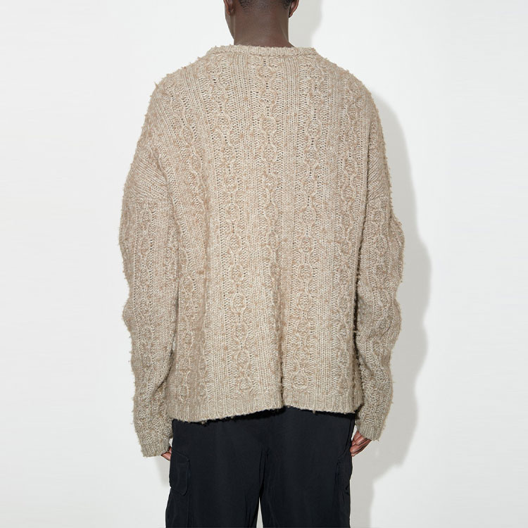 Purchase OUR LEGACY FW23 Suéter de Punto Cadena Oversize Hombre Khaki M4233PPT