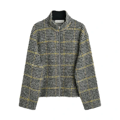 OUR LEGACY FW23 Houndstooth Zip-Up Colorblock Jacket Men’s M4236SPH
