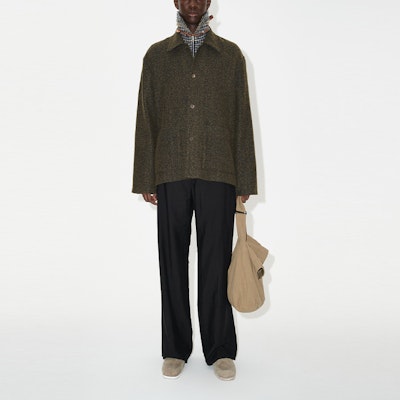 OUR LEGACY FW23苔綠農場印花單排扣領夾克 男款 M4236HM Lookbook OUR LEGACY FW23苔綠農場印花單排扣領夾克 男款 M4236HM