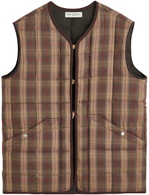 Chaleco Recto Reversible a Cuadros Marrón OUR LEGACY FW23 M4231PHT Order Chaleco Recto Reversible a Cuadros Marrón OUR LEGACY FW23 M4231PHT