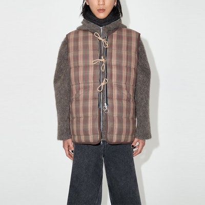 Chaleco Recto Reversible a Cuadros Marrón OUR LEGACY FW23 M4231PHT Purchase Chaleco Recto Reversible a Cuadros Marrón OUR LEGACY FW23 M4231PHT