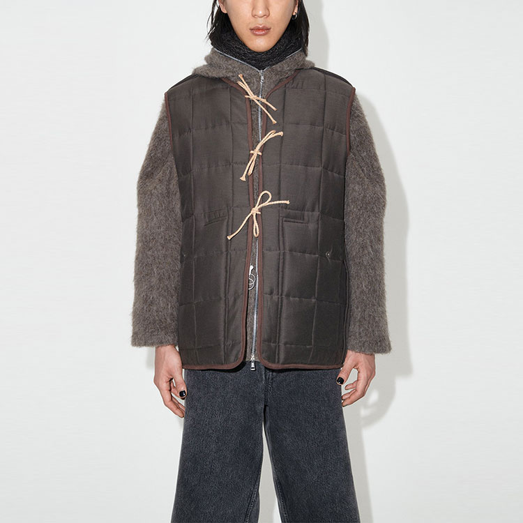 Details for Chaleco Recto Reversible a Cuadros Marrón OUR LEGACY FW23 M4231PHT